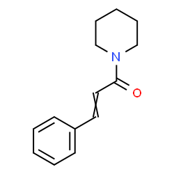 ChemSpider 2D Image | 3-Phenyl-1-(1-piperidinyl)-2-propen-1-one | C14H17NO