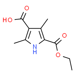 ChemSpider 2D Image | 5-(Ethoxycarbonyl)-2,4-dimethyl-1H-pyrrole-3-carboxylic acid | C10H13NO4