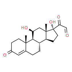 ChemSpider 2D Image | 21-dehydrocortisol | C21H28O5
