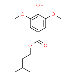 ChemSpider 2D Image | 3-Methylbutyl 4-hydroxy-3,5-dimethoxybenzoate | C14H20O5