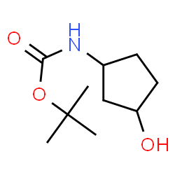 ChemSpider 2D Image | N-Boc-3-aminocyclopentanol | C10H19NO3