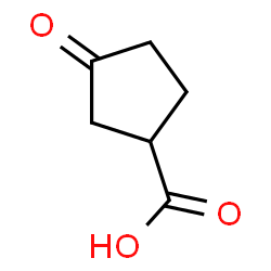 ChemSpider 2D Image | 3-Oxocyclopentanecarboxylic acid | C6H8O3
