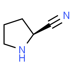 ChemSpider 2D Image | (2S)-2,3,4,5-tetrahydropyrrole-2-carbonitrile | C5H7N2