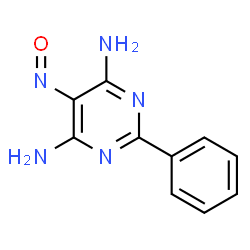 ChemSpider 2D Image | 5-Nitroso-2-phenyl-4,6-pyrimidinediamine | C10H9N5O