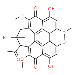 ChemSpider 2D Image | HYPOCRELLIN A | C30H26O10