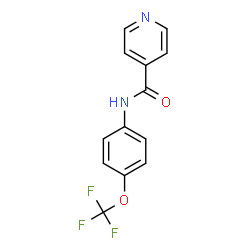 ChemSpider 2D Image | N-[4-(Trifluoromethoxy)phenyl]isonicotinamide | C13H9F3N2O2