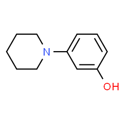 ChemSpider 2D Image | 3-(1-Piperidinyl)phenol | C11H15NO