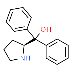 ChemSpider 2D Image | S-(-)-Diphenylprolinol | C17H19NO