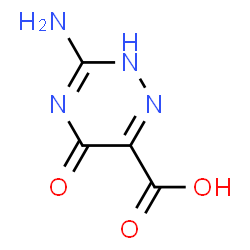ChemSpider 2D Image | 3-Amino-5-oxo-2,5-dihydro-1,2,4-triazine-6-carboxylic acid | C4H4N4O3