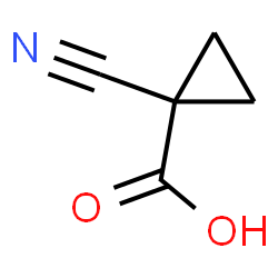 ChemSpider 2D Image | 1-Cyanocyclopropanecarboxylic acid | C5H5NO2