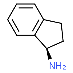 ChemSpider 2D Image | (-)-1-aminoindan | C9H11N
