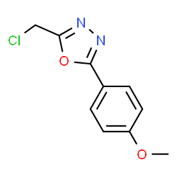 ChemSpider 2D Image | 2-(Chloromethyl)-5-(4-methoxyphenyl)-1,3,4-oxadiazole | C10H9ClN2O2