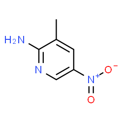 ChemSpider 2D Image | 2-Amino-5-nitro-3-picoline | C6H7N3O2