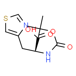 ChemSpider 2D Image | Boc-3-(4-Thiazolyl)-L-alanine | C11H16N2O4S