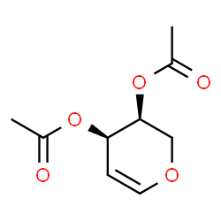 ChemSpider 2D Image | 3,4-Di-O-acetyl-L-arabinal | C9H12O5