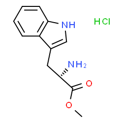 ChemSpider 2D Image | L-Tryptophan Methyl Ester Hydrochloride | C12H15ClN2O2