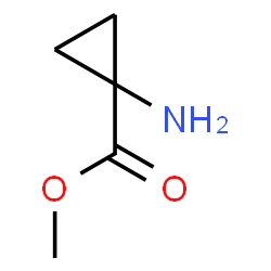 ChemSpider 2D Image | Methyl 1-aminocyclopropanecarboxylate | C5H9NO2