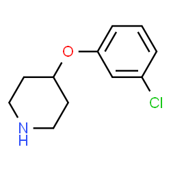 ChemSpider 2D Image | 4-(3-Chlorophenoxy)piperidine | C11H14ClNO