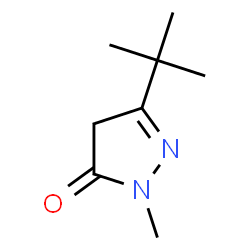 ChemSpider 2D Image | 5-tert-Butyl-2-methyl-2,4-dihydro-3H-pyrazol-3-one | C8H14N2O
