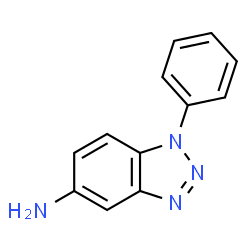 ChemSpider 2D Image | benzotriazol-5-amine, 1-phenyl- | C12H10N4