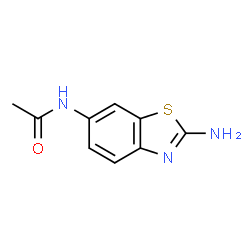 ChemSpider 2D Image | N-(2-aminobenzothiazol-6-yl)acetamide | C9H9N3OS