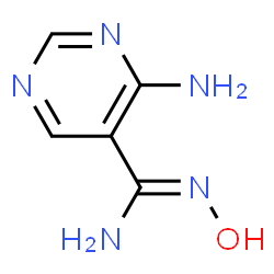 ChemSpider 2D Image | 4-Amino-N-hydroxy-5-pyrimidinecarboximidamide | C5H7N5O