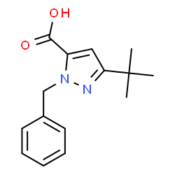 ChemSpider 2D Image | 2-benzyl-5-tert-butylpyrazole-3-carboxylic acid | C15H18N2O2