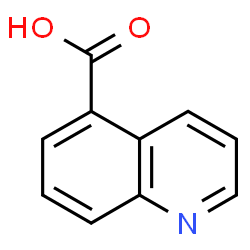 ChemSpider 2D Image | 5-Quinolinecarboxylic acid | C10H7NO2