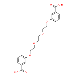 ChemSpider 2D Image | 3,3'-[1,2-Ethanediylbis(oxy-2,1-ethanediyloxy)]dibenzoic acid | C20H22O8
