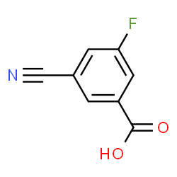 ChemSpider 2D Image | 3-Cyano-5-fluorobenzoic acid | C8H4FNO2