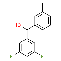 ChemSpider 2D Image | (3,5-Difluorophenyl)(3-methylphenyl)methanol | C14H12F2O