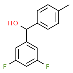 ChemSpider 2D Image | (3,5-Difluorophenyl)(4-methylphenyl)methanol | C14H12F2O