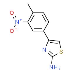 ChemSpider 2D Image | 4-(4-Methyl-3-nitrophenyl)-1,3-thiazol-2-amine | C10H9N3O2S