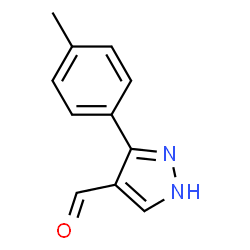 ChemSpider 2D Image | 3-(4-Methylphenyl)-1H-pyrazole-4-carbaldehyde | C11H10N2O