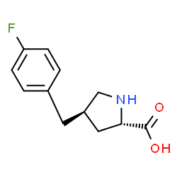 ChemSpider 2D Image | (4R)-4-(4-Fluorobenzyl)-L-proline | C12H14FNO2