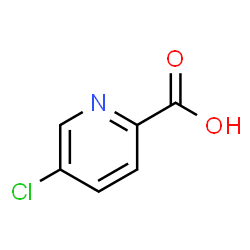 ChemSpider 2D Image | 5-Chloro-2-pyridinecarboxylic acid | C6H4ClNO2