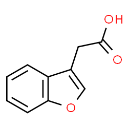 ChemSpider 2D Image | 1-Benzofuran-3-ylacetic acid | C10H8O3