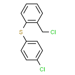 ChemSpider 2D Image | 1-(Chloromethyl)-2-[(4-chlorophenyl)sulfanyl]benzene | C13H10Cl2S