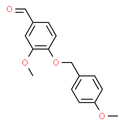 ChemSpider 2D Image | 3-Methoxy-4-[(4-methoxybenzyl)oxy]benzaldehyde | C16H16O4