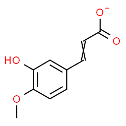 ChemSpider 2D Image | Isoferulate anion | C10H9O4