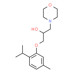 ChemSpider 2D Image | 1-(2-Isopropyl-5-methylphenoxy)-3-(4-morpholinyl)-2-propanol | C17H27NO3