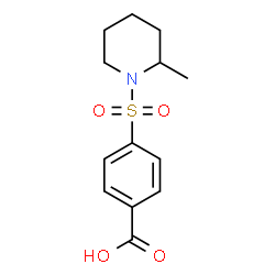 ChemSpider 2D Image | 4-(2-methyl-piperidine-1-sulfonyl)-benzoic acid | C13H17NO4S