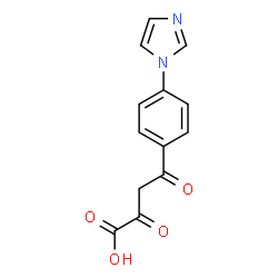 ChemSpider 2D Image | 4-[4-(1H-Imidazol-1-yl)phenyl]-2,4-dioxobutanoic acid | C13H10N2O4