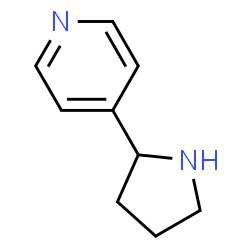 ChemSpider 2D Image | 4-Pyrrolidin-2-ylpyridine | C9H12N2