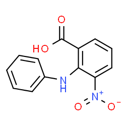ChemSpider 2D Image | 2-Anilino-3-nitrobenzoic acid | C13H10N2O4