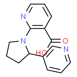 ChemSpider 2D Image | 2-[2-(3-Pyridinyl)-1-pyrrolidinyl]nicotinic acid | C15H15N3O2