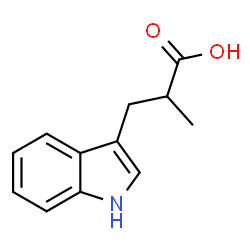 ChemSpider 2D Image | 3-(1H-Indol-3-yl)-2-methylpropanoic acid | C12H13NO2