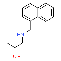 ChemSpider 2D Image | 1-[(1-Naphthylmethyl)amino]-2-propanol | C14H17NO