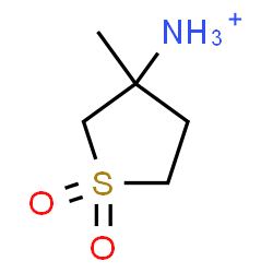 ChemSpider 2D Image | 3-Methyltetrahydro-3-thiophenaminium 1,1-dioxide | C5H12NO2S