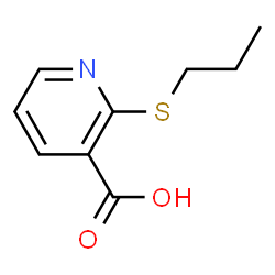 ChemSpider 2D Image | 2-(Propylsulfanyl)nicotinic acid | C9H11NO2S